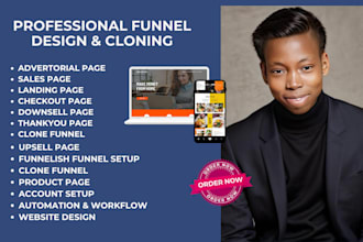 clone funnelish advertorials landing page and sales page