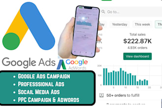 be your social media manager, setup google ads  adwords campaign googie pixel
