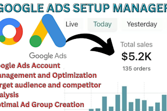 setup and manage google ads adwords PPC campaign goggle pixel pmax optimization