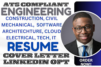 write mechanical, civil, chemical, technical, software, electrical resume