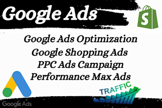 optimize set up manage google ads PPC campaign shopping ads pmax for shopify