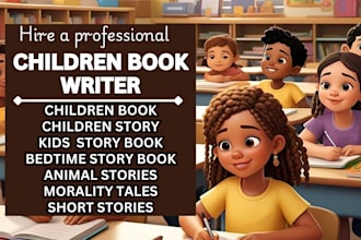 ghostwrite unique children story kids story book ebook writer poetry storybook