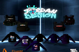the design of your choice in t shirts, vests, complete sets