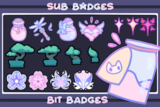 create custom sub badges or bit badges for you
