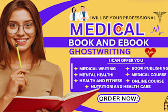 write health, wellness, fitness, self nutrition and medical book and ebook