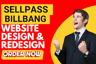 build or customize productive sellpass or billgang website for digital products