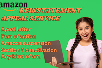 write an appeal letter, plan of action for amazon suspension