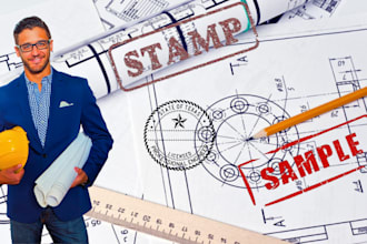 do USA pe stamp, architectural and structural engineering drawing, mep drawing