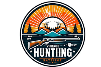 do awesome hunting logo design