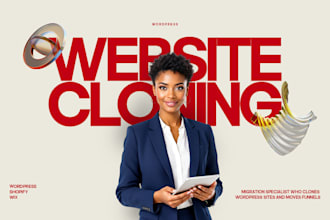 do wordpress website cloning, wordpress on elementor, clone any elementor site