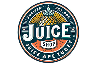 do modern juice shop logo