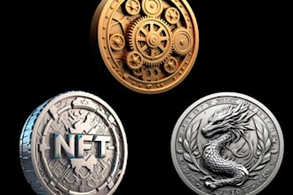 do custom 3d coin model coin logo3d bas relief 3d medallion for 3d printing