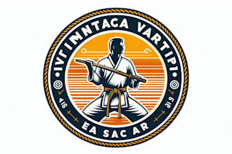 create martial arts gym logo