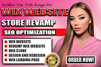 redesign,revamp,edit,clone,update wix landing page,migrate your website to wix
