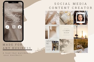 create your professional social media content and strategy