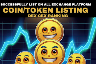 fast track token listing, coin listing on coingecko, coinmarketcap and more