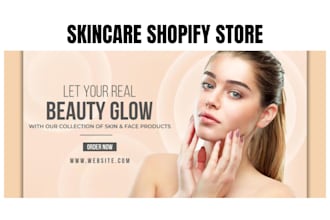 design skincare shopify store, skincare website, beauty website, cosmetic store