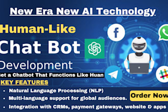 create social media ai chatbot on botpress, landbot, manychat, twilio, or uchat