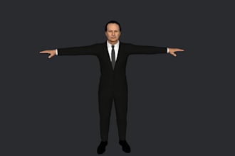 build realistic 3d character, 3d metahuman, 3d character rigging,3d animation