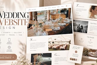 design wedding website, wix expert, wix website redesign, invitation wedding wix