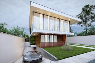 renovate 3d commercial building, office,render 8k residential exterior, interior