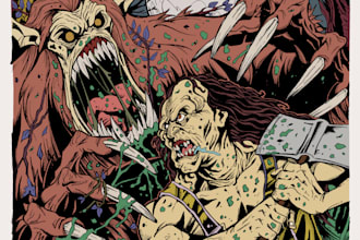 create a color flat version of your comic