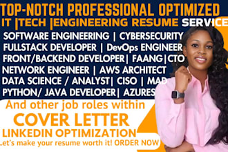 write IT, tech, software engineer, full stack developer, cybersecurity resume