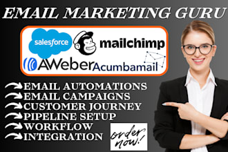 be aweber acumbamail woodpecker mailchimp omnisend campaigner salesforce expert