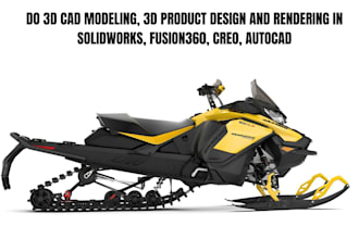 do 3d cad modeling, autocad reverse engineering in solidworks onshape, fusion360