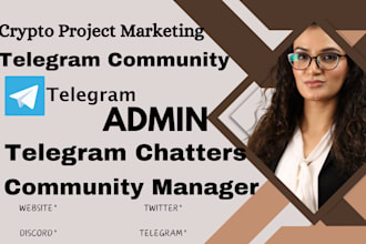 promote your crypto memecoin project, telegram community manager bot set up