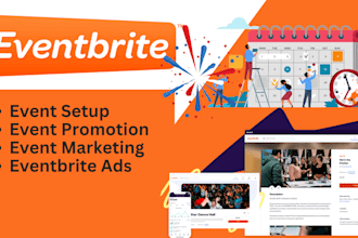 setup event on eventbrite promote music event webinar event promotion ads setup