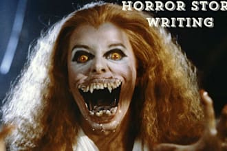 ghostwrite horror story writer, true crime script, thriller story, mystery