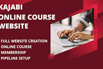 build  kajabi website, kajabi landing page, kajabi online course, kajabi expert