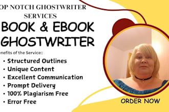 be your ebook writer book editor fiction book ghostwriter nonfiction amazon KDP