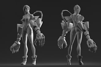 sculpt a 3d character vehicles in blender and zbrush character for 3d printing