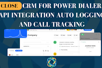 setup close CRM power dialer API integration auto logging call tracking campaign