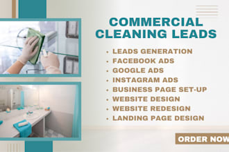 generate commercial cleaning leads house cleaning leads office cleaning website