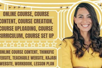 create ebook online course, lesson plan, online course creation on teachable