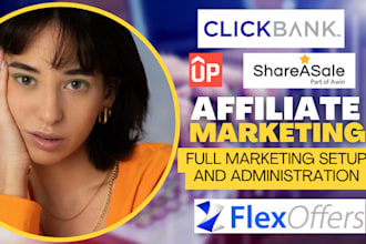create clickbank account flexoffers shareasale uppromote promote affiliate link