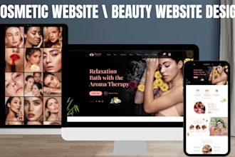 design beauty website, spa website ,cosmetic website
