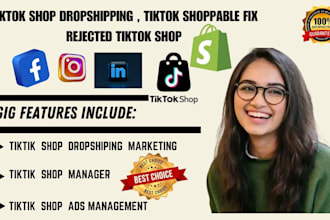 fix tik tok shop,tiktok shop setup,tik tok shop dropshipping marketing manager