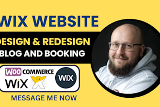 design wix website or redesign wix blog, portfolio website, wix booking website