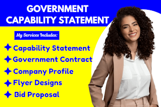 design an effective government capability statement and capability statement