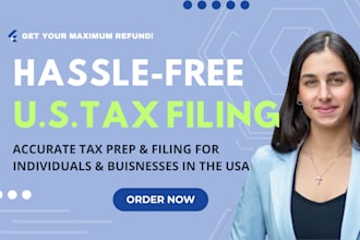 prepare and e file US tax returns for individual and business