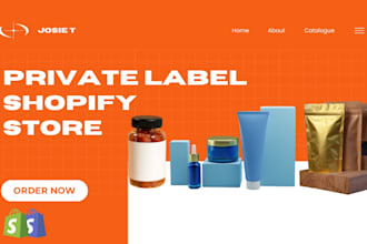 do private label store design, private label shopify coffee skincare beard store