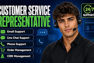 provide customer service, chat, email and call support