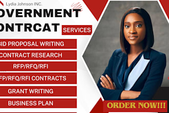 write winning government contract bid proposal rfp, rfq bid business plan