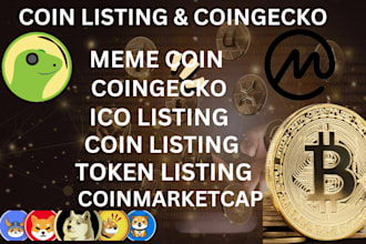 list your token ico listing on coinmarketcap or coingecko or do crypto marketing