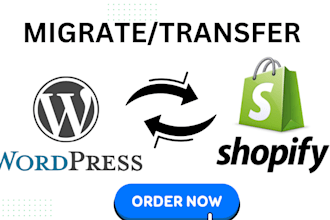 migrate wordpress to shopify, wix to shopify, shopify to wordpress migration