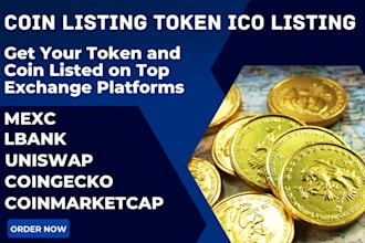 get your ico listed on top exchange platform coinmarketcap, coingecko, lbank